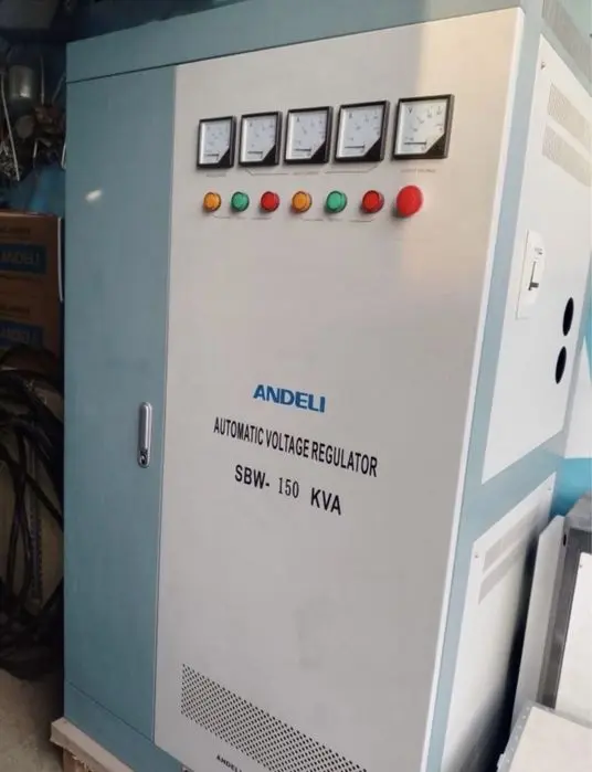 Стабилизатор напряжения модель SBW - 150 KVA. ANDELI 305-456 v