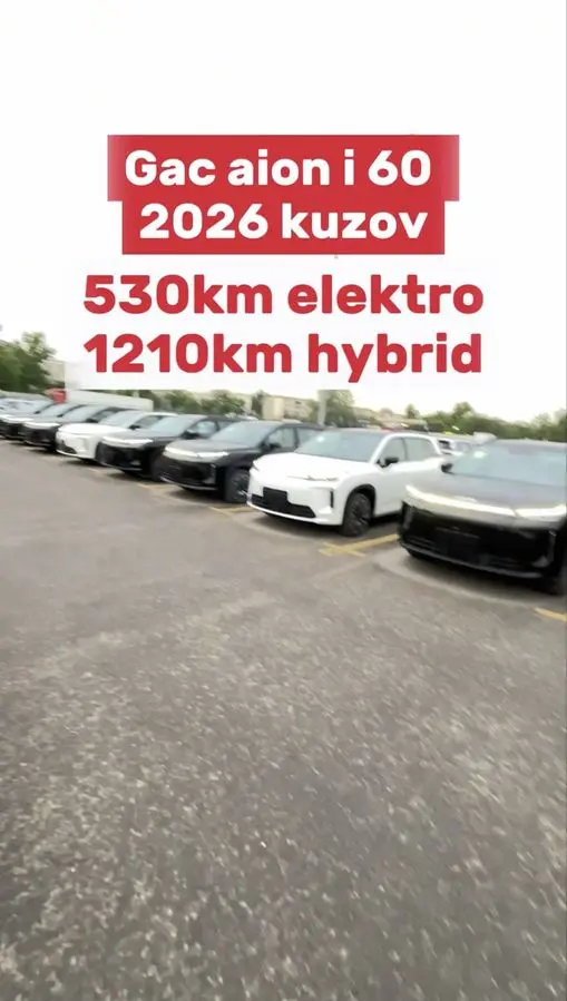 Gac aion i60 1210km gibrid 2026 full xamma rangidan bor arzonga