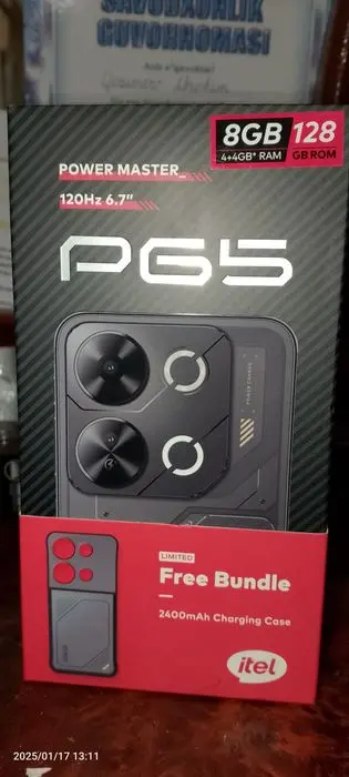 Itel P65  128/8 .120 грс. хамма нарсаси бор
