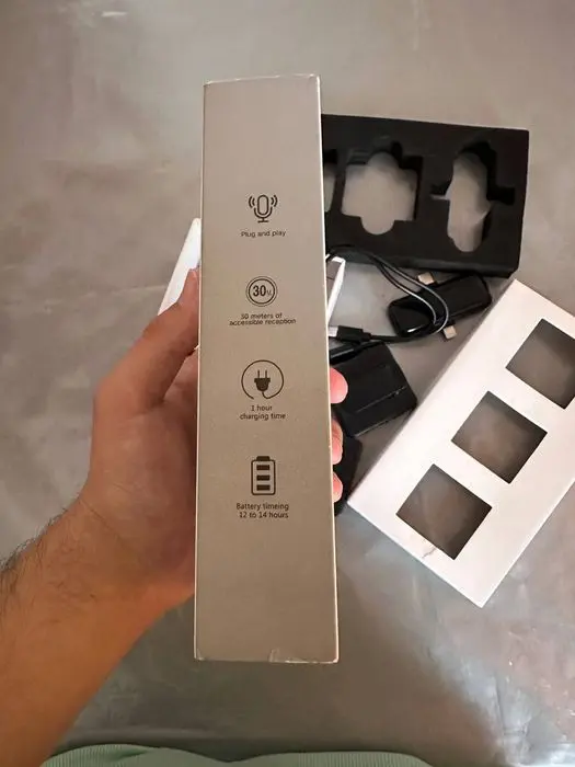 Wireless Microphone SX31 — 2 talik simsiz mikrofon (iPhone va Type-C)