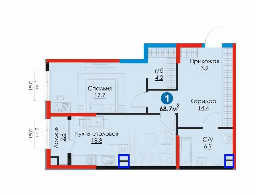 Новый Узбекистан 3 ком Новостройка, скидка 30% (CH)