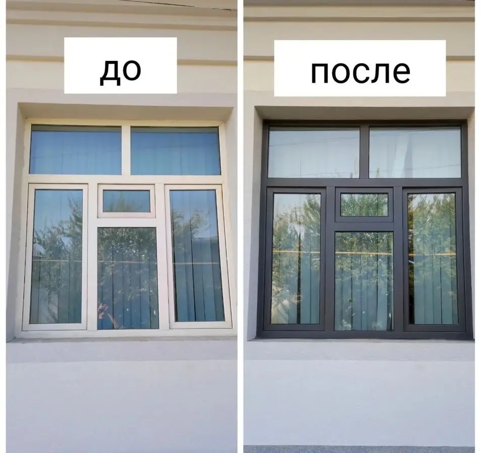 Покраска ворота решётка навес darvoza  naves akfa rom eshik  boyash