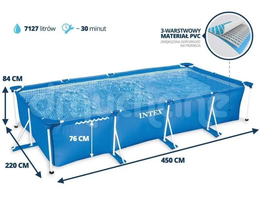 Basseyn intex 450x220x84 sm MEGA aksiya