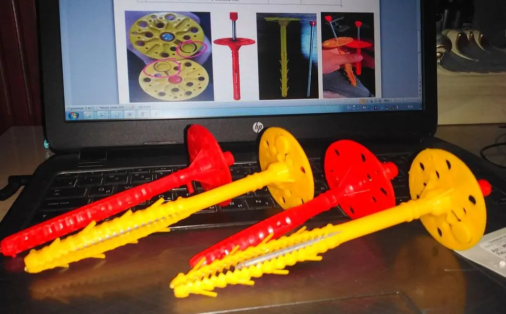 Дюбель гвоздь зонт (парашют) для крепления базальтовая вата супер цена