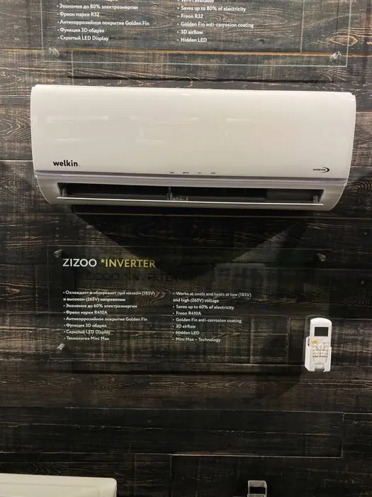 Кондиционер Welkin модель ZIZOO - 9,000 Btu/ Инвертор / Low Voltage