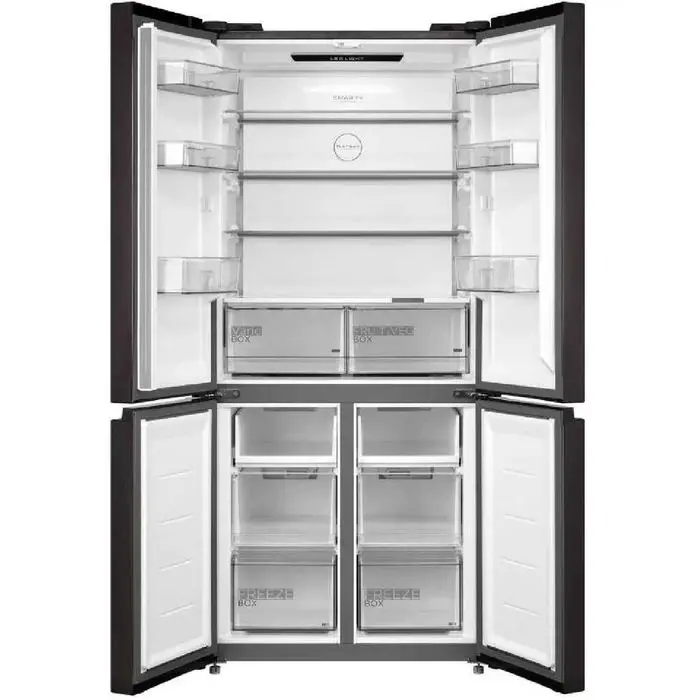 Холодильник Midea MDRM691MIE22 530литров цвет Чёрное стекло
