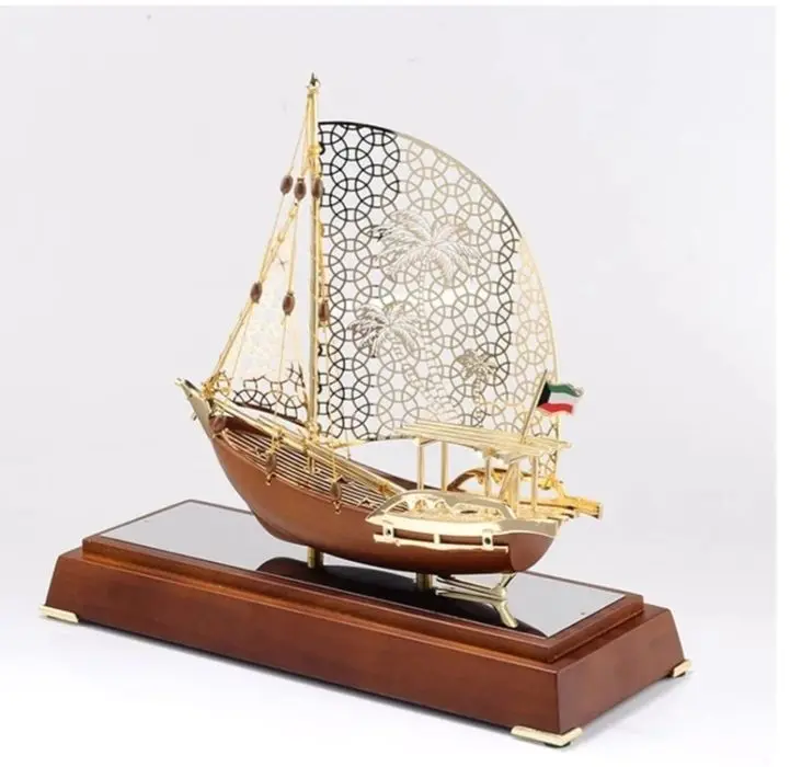 Люкс падарок Сувенирная модель корабля металлическая «Парусник