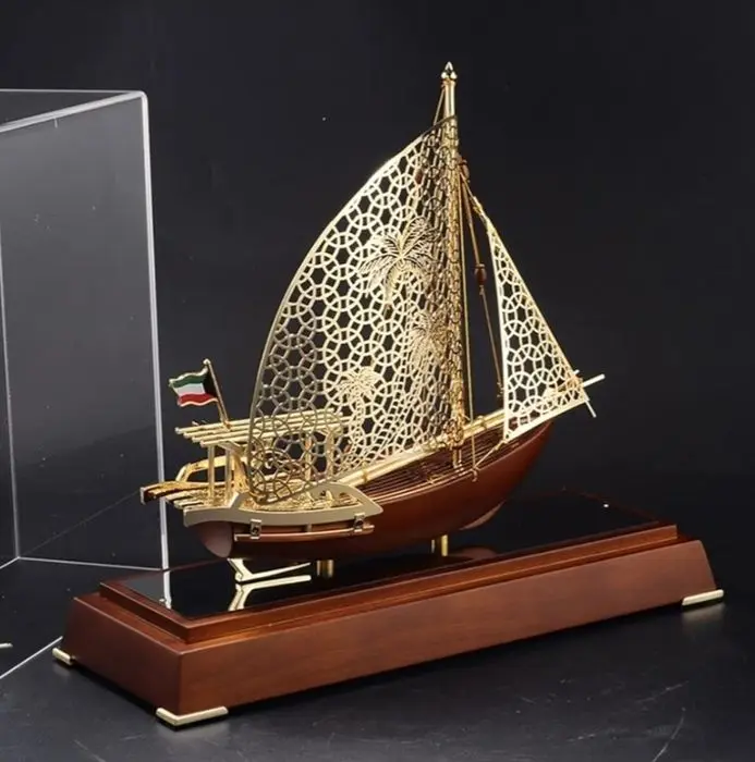 Люкс падарок Сувенирная модель корабля металлическая «Парусник