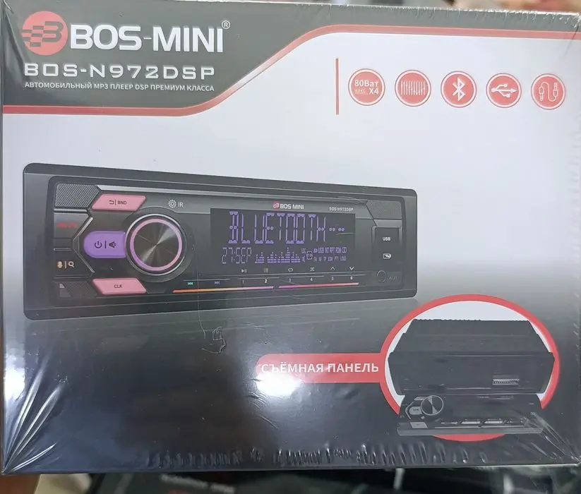 Magnitafon BOS 972 Bluetooth Fleshka Aux Radio  Avtomagnitola