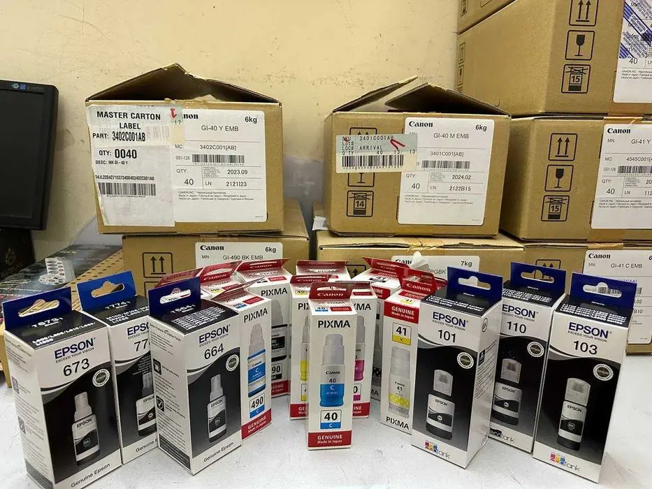 оригинолная краска чернила для принтера EPSON CANON нал и перечисление