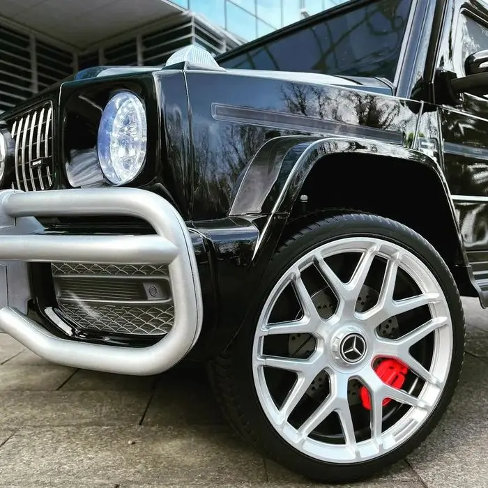 Большой и крепкий Гелик, детская машина электромобиль Mercedes 24V