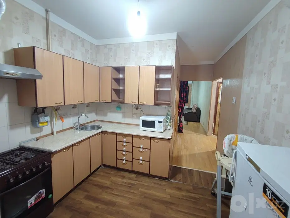 Ипотека 2 комнатная квартира массив Кушбеги Аэропорт 60м² 2 балкона